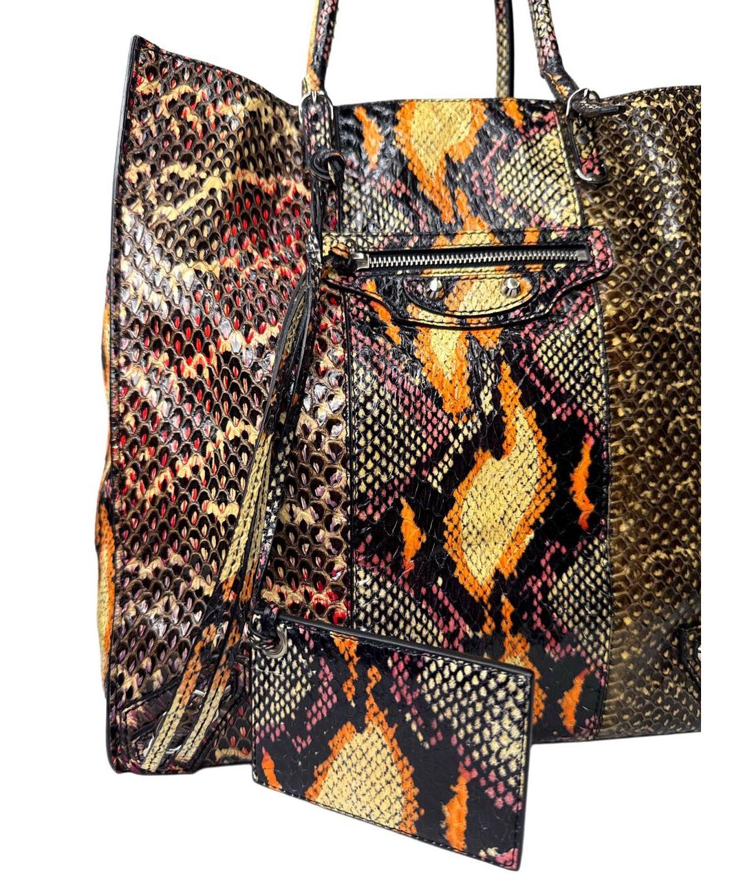 BALENCIAGA Мульти сумка тоут из экзотической кожи, фото 3