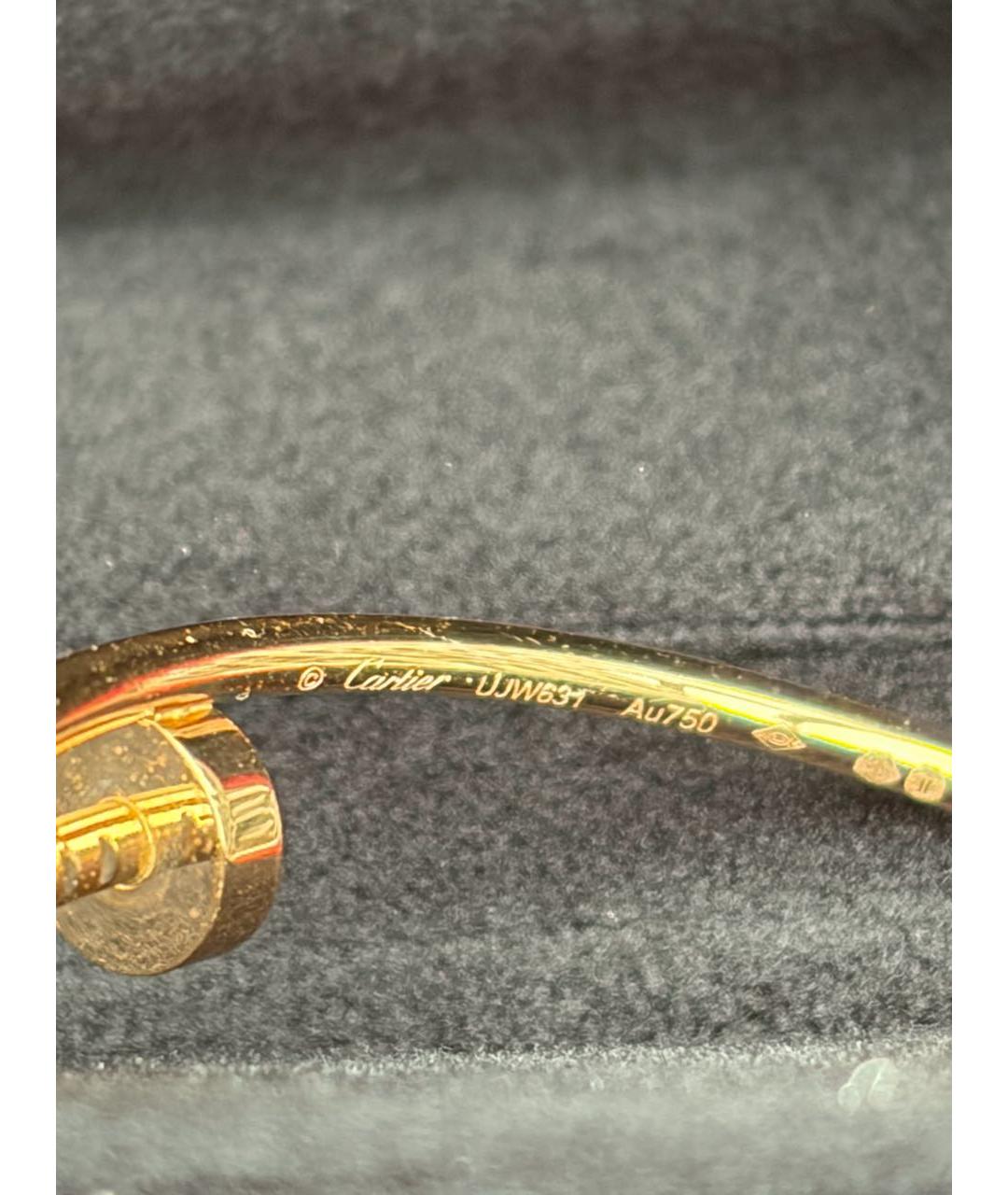 CARTIER Золотые серьги из розового золота, фото 4