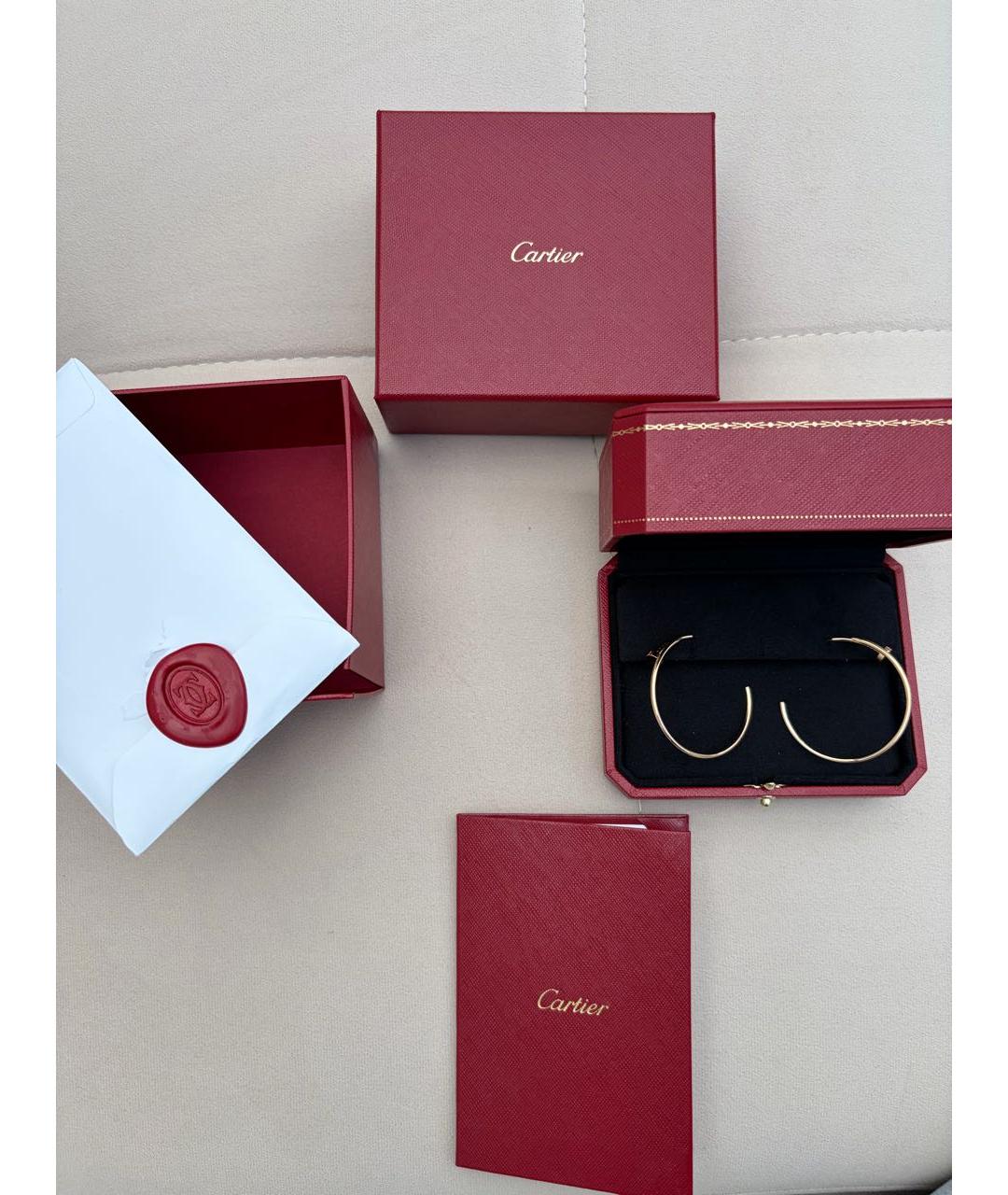 CARTIER Золотые серьги из розового золота, фото 3