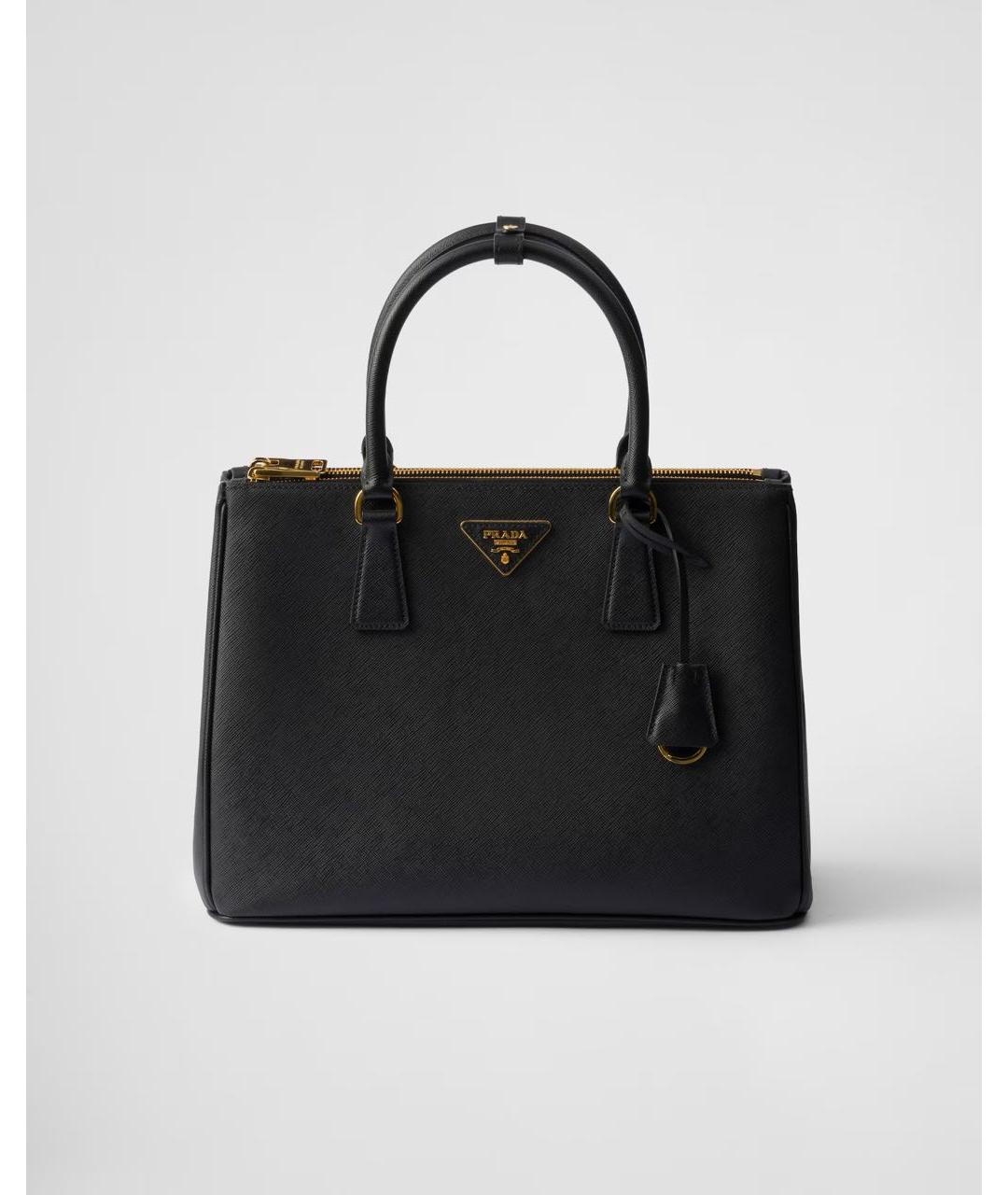 PRADA Черная кожаная сумка с короткими ручками, фото 9