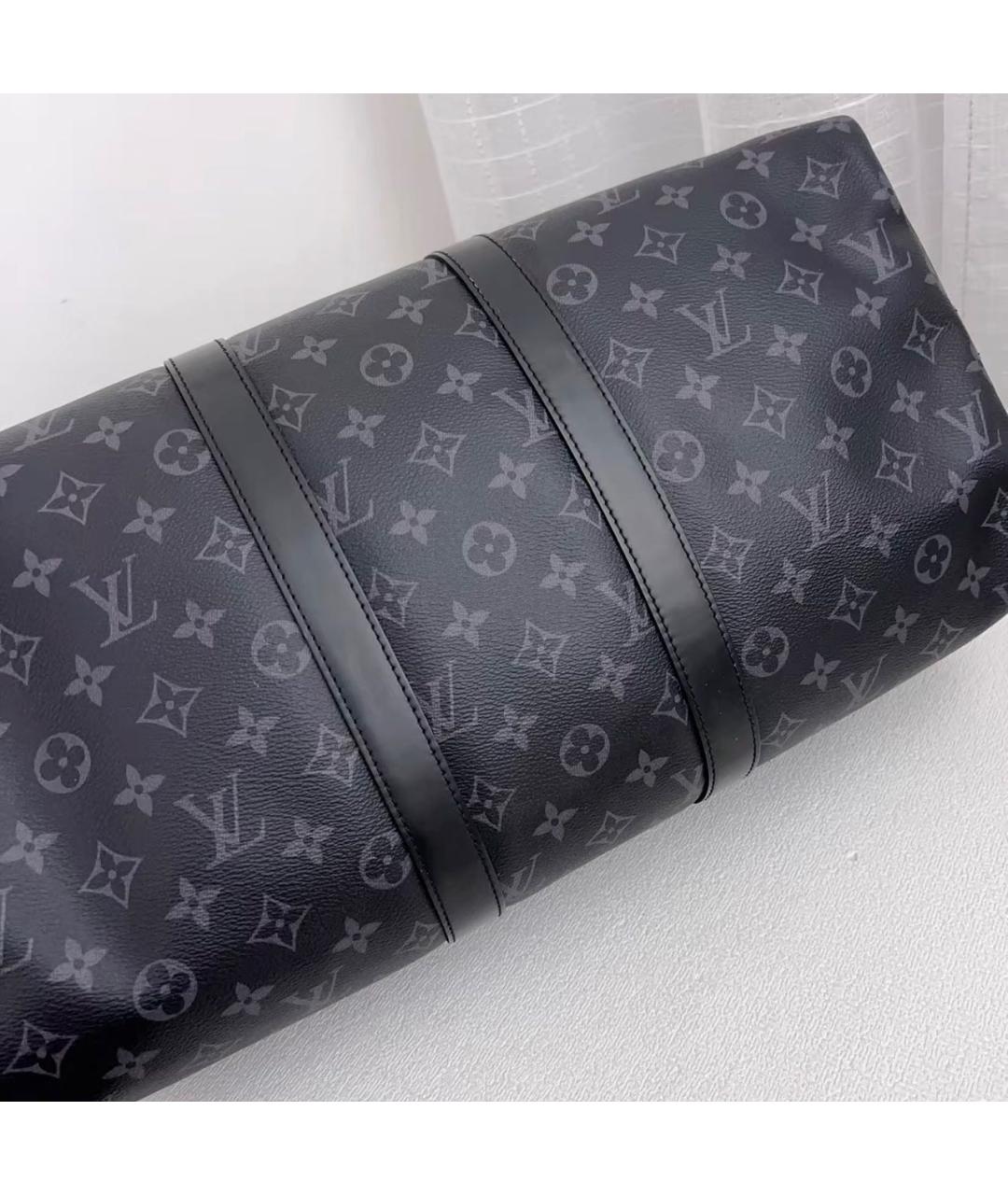 LOUIS VUITTON Черная дорожная/спортивная сумка, фото 6