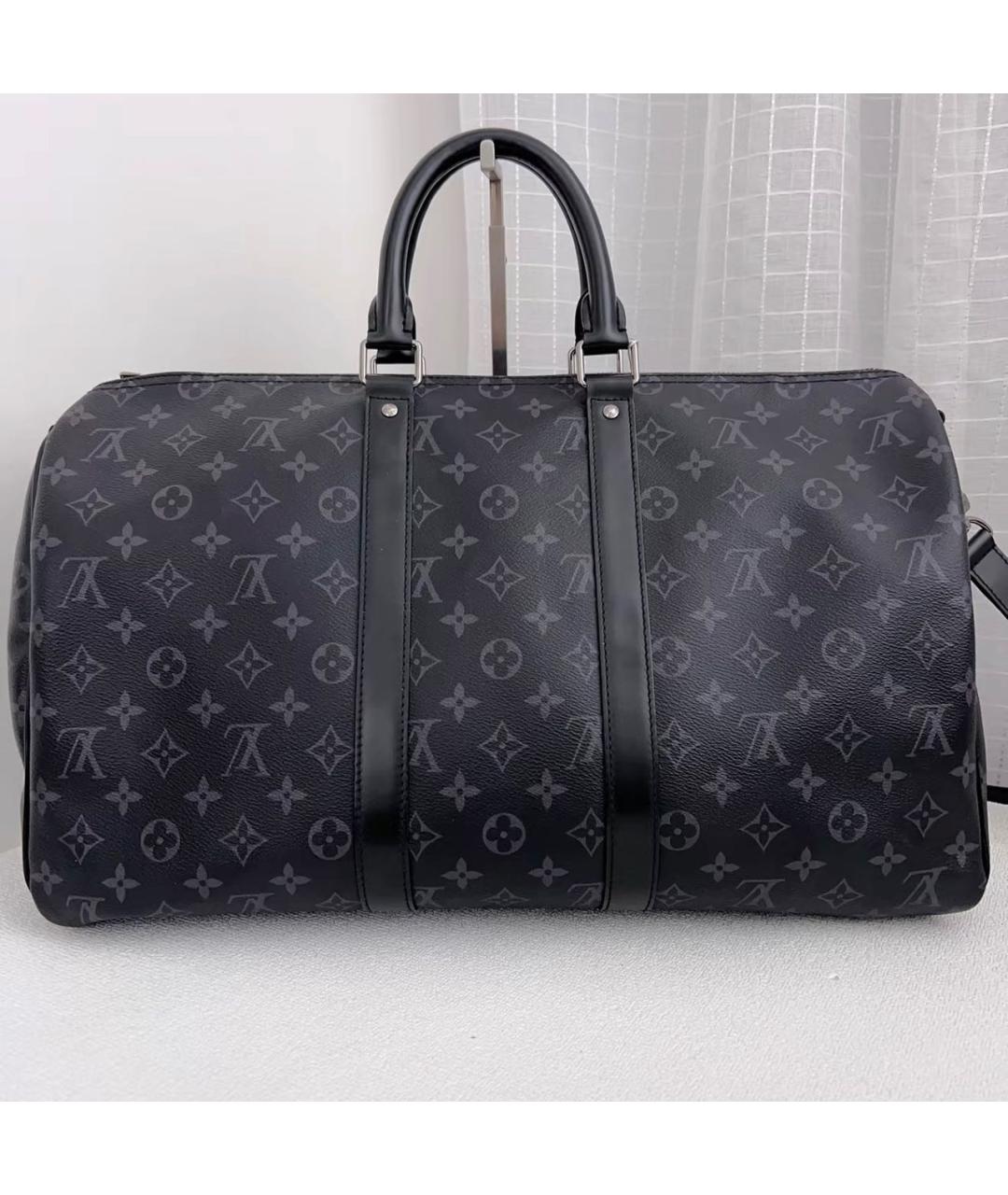 LOUIS VUITTON Черная дорожная/спортивная сумка, фото 8