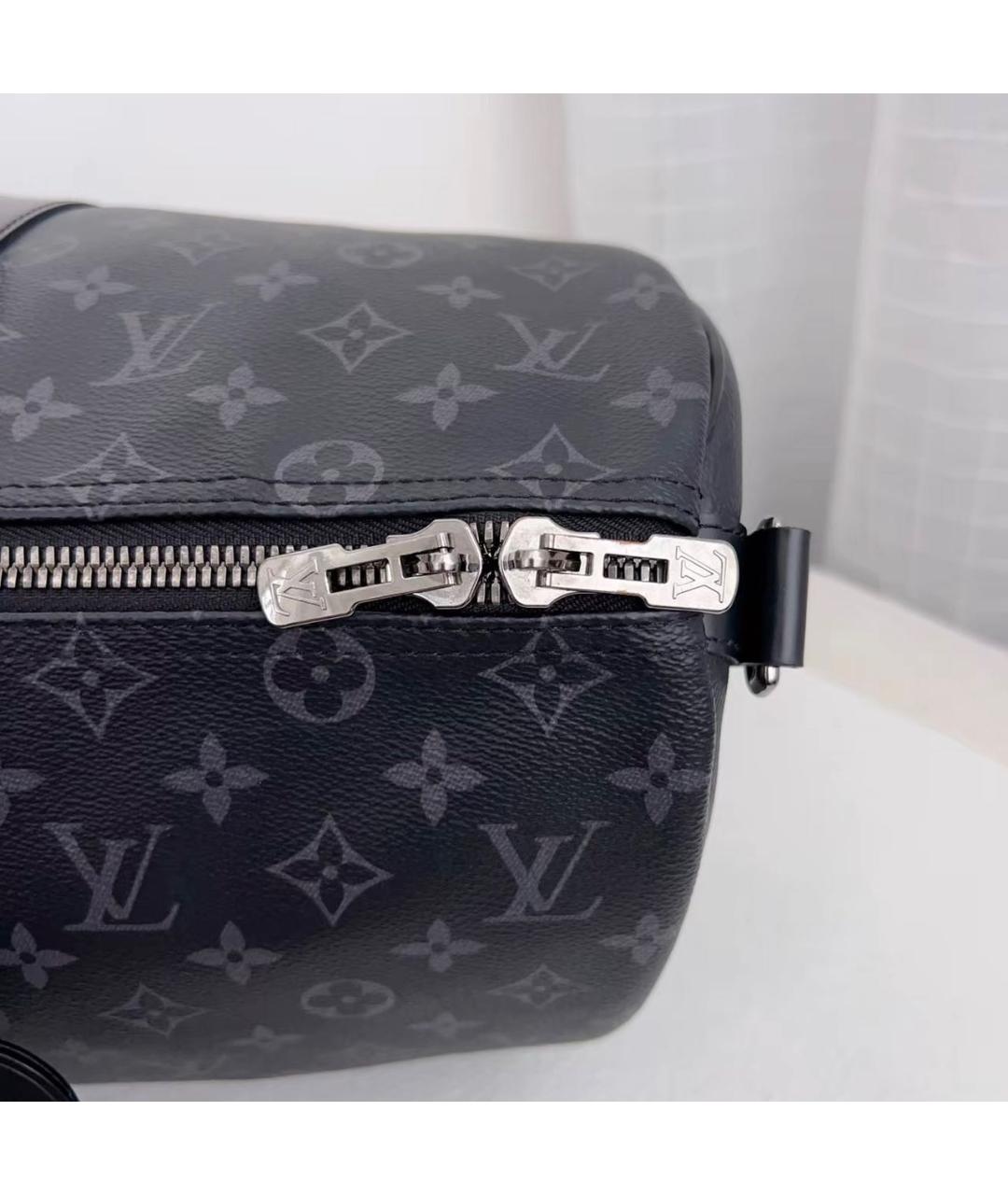 LOUIS VUITTON Черная дорожная/спортивная сумка, фото 5