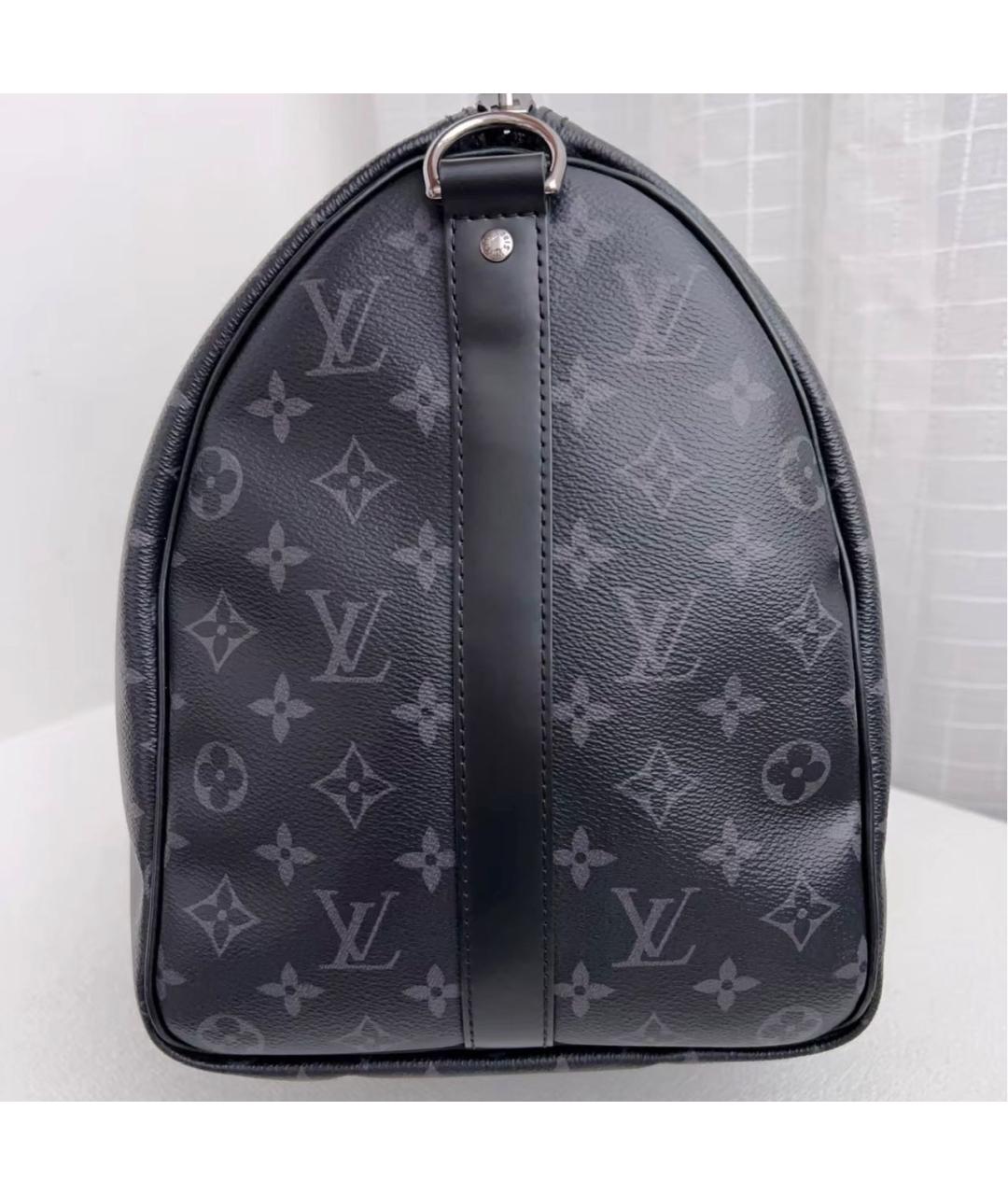 LOUIS VUITTON Черная дорожная/спортивная сумка, фото 3