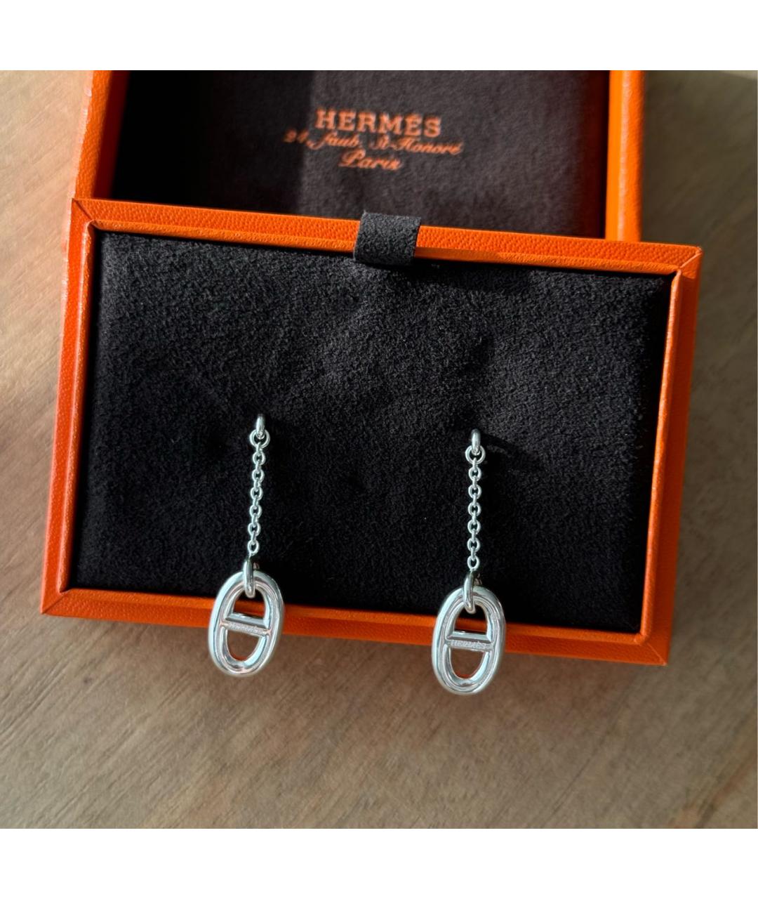 HERMES Серебряные серебряные серьги, фото 3