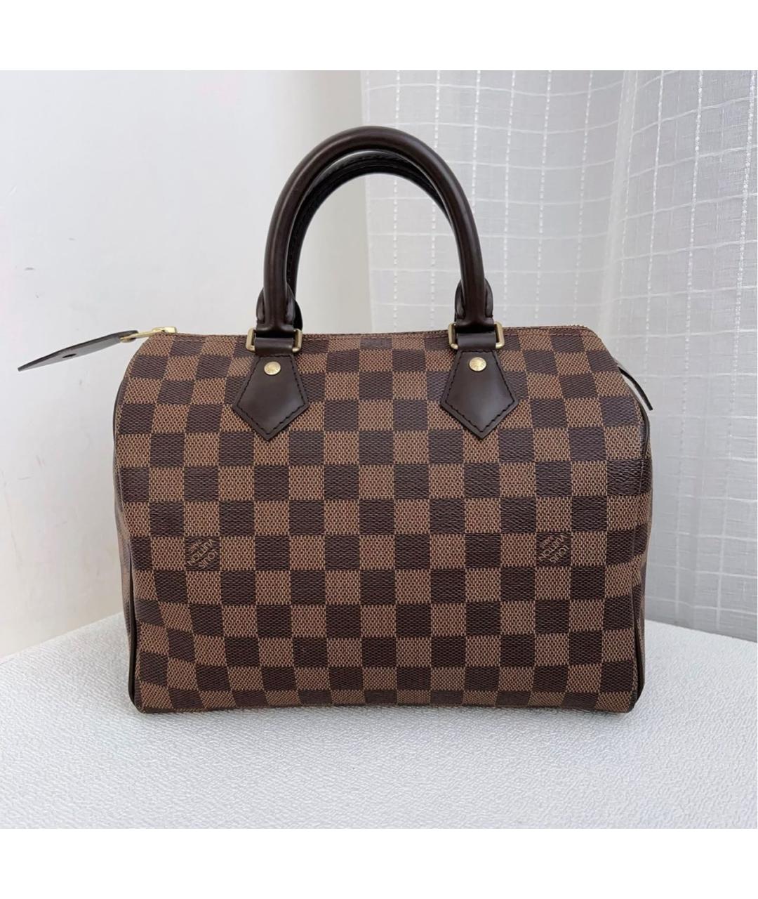 LOUIS VUITTON Коричневая сумка с короткими ручками, фото 2