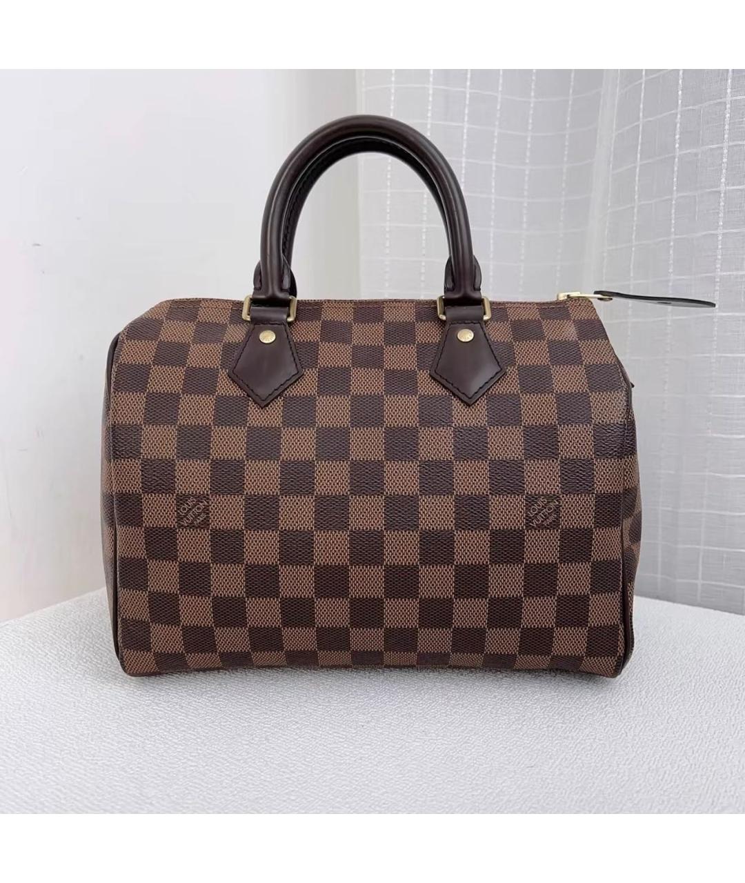 LOUIS VUITTON Коричневая сумка с короткими ручками, фото 9