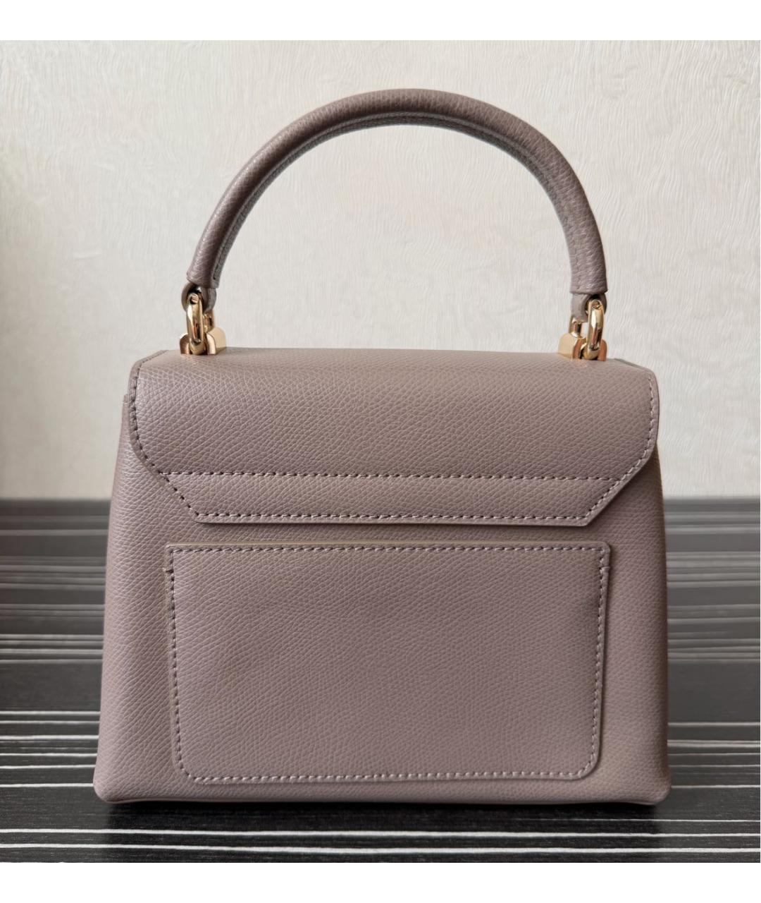 FURLA Бежевая кожаная сумка через плечо, фото 3