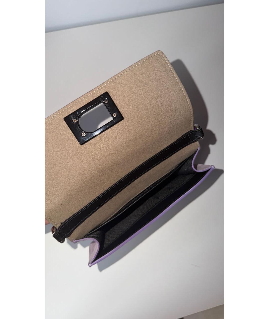 FURLA Розовая замшевая сумка через плечо, фото 4