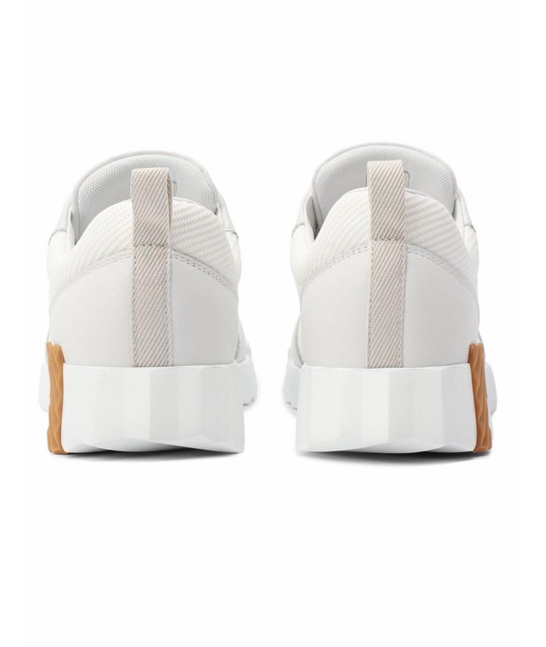 HERMES Белые текстильные кроссовки, фото 4