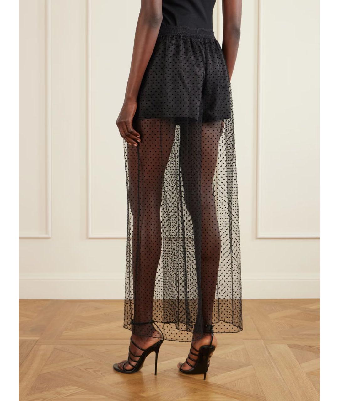 ALAIA Черные полиамидовые брюки широкие, фото 4