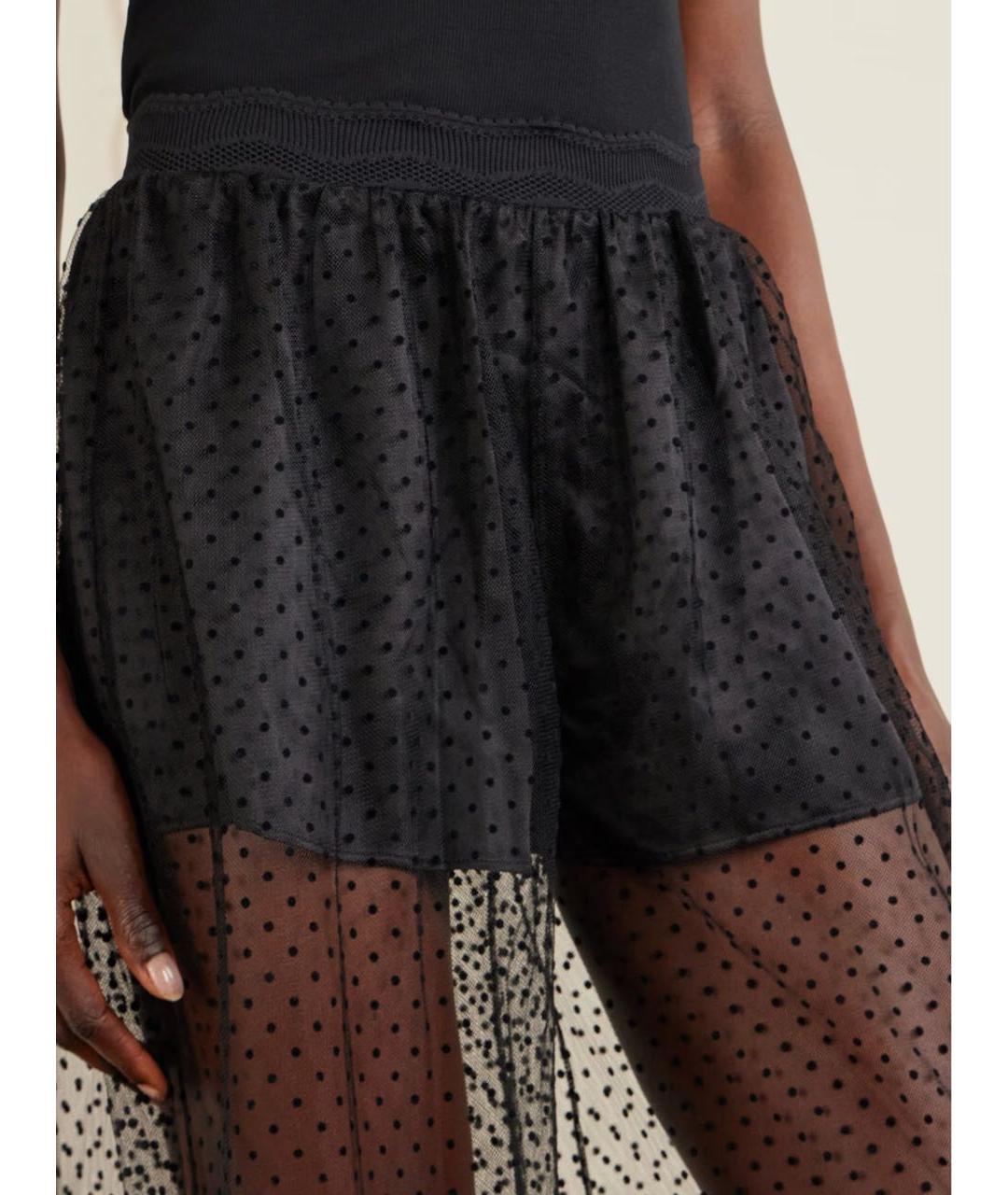 ALAIA Черные полиамидовые брюки широкие, фото 5