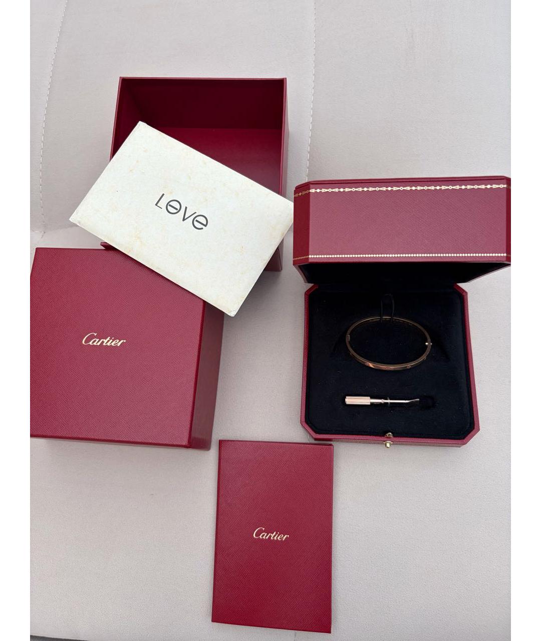 CARTIER Золотой браслет из розового золота, фото 2