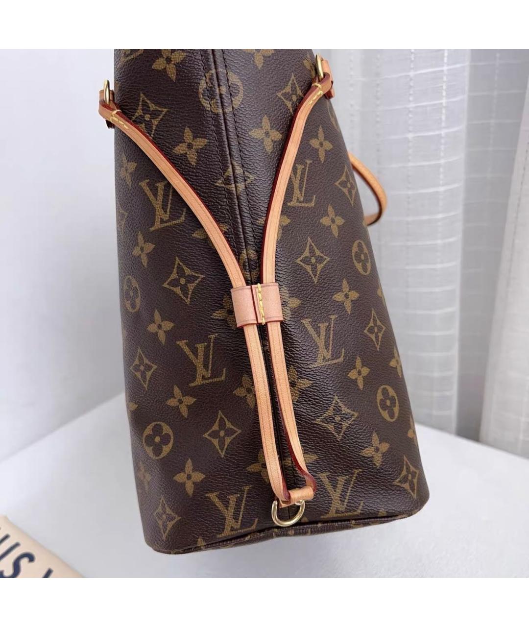 LOUIS VUITTON Коричневая сумка тоут, фото 3