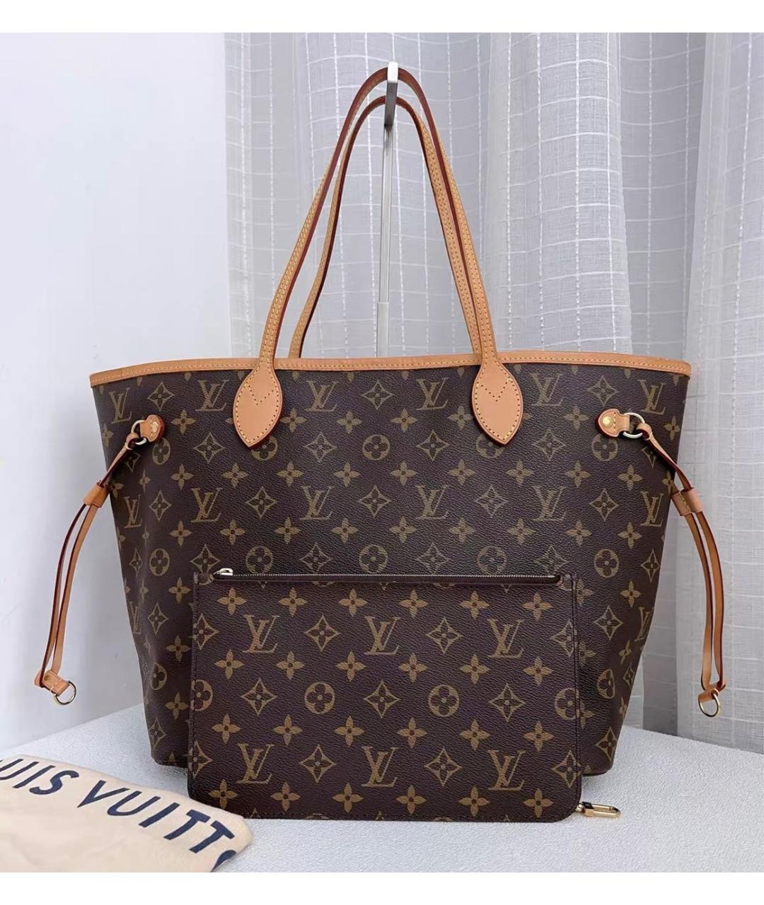 LOUIS VUITTON Коричневая сумка тоут, фото 9