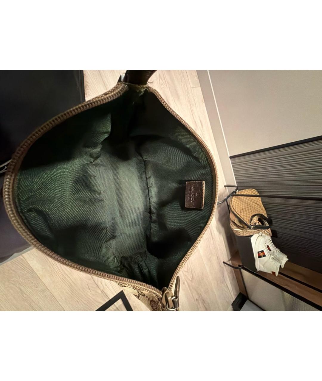 GUCCI Бежевая сумка с короткими ручками, фото 6