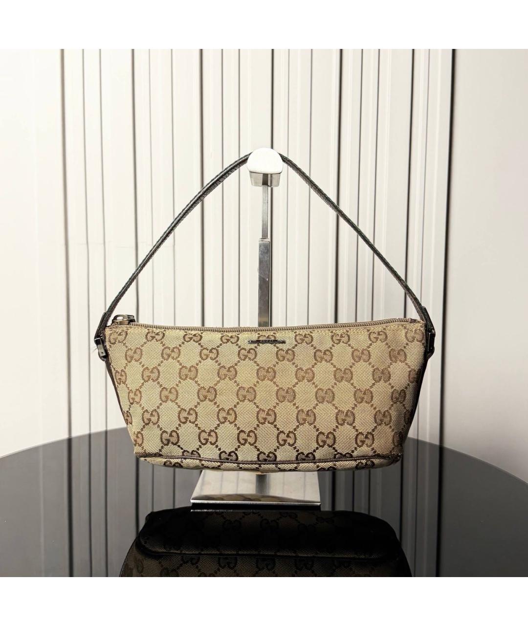 GUCCI Бежевая сумка с короткими ручками, фото 7