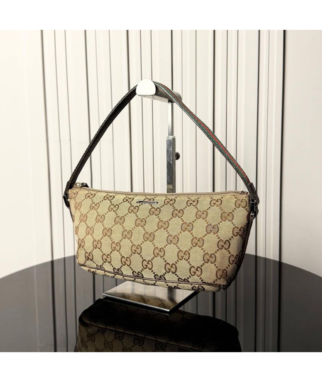 GUCCI Бежевая сумка с короткими ручками, фото 2