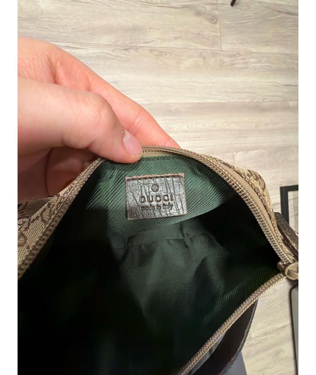 GUCCI Бежевая сумка с короткими ручками, фото 4