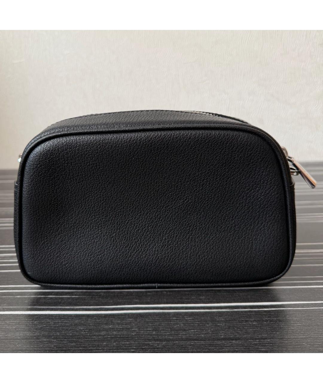 MICHAEL KORS Черная кожаная сумка через плечо, фото 3