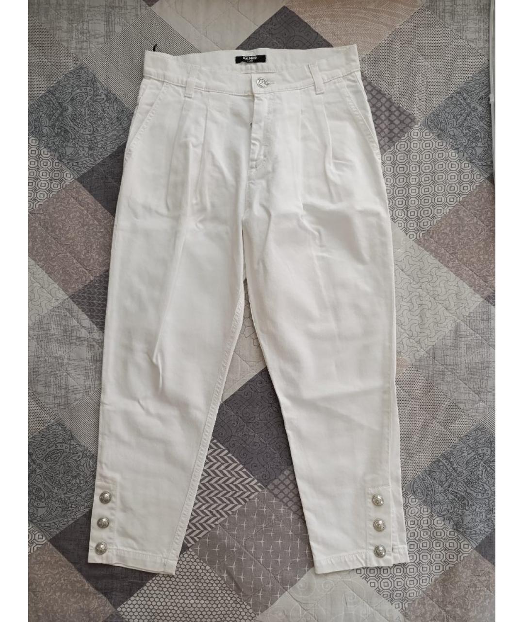 BALMAIN Белые хлопковые детские джинсы, фото 3