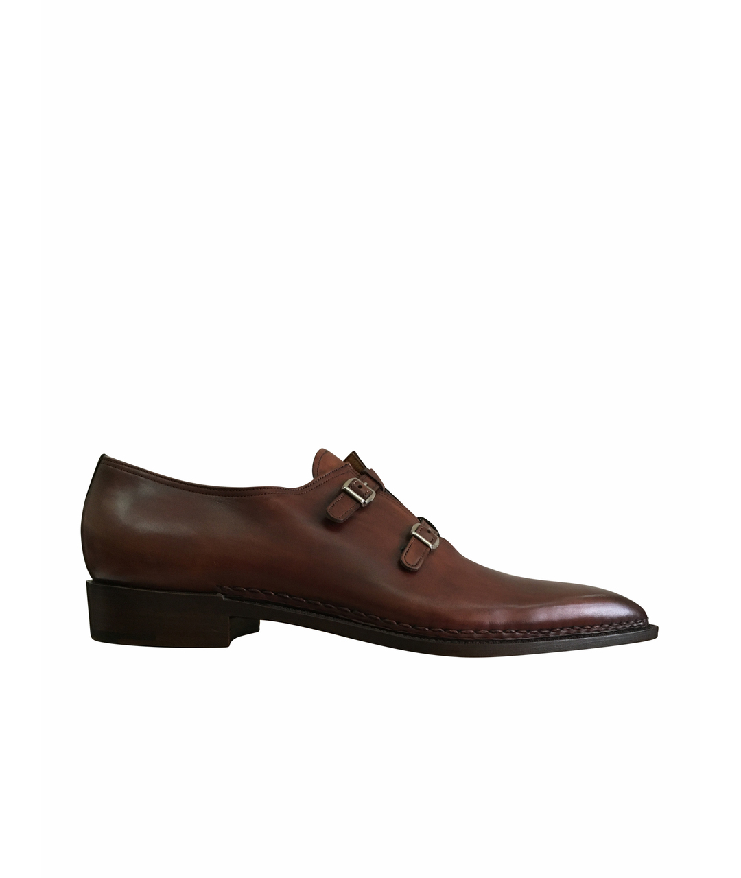 SANTONI Коричневые кожаные туфли, фото 1