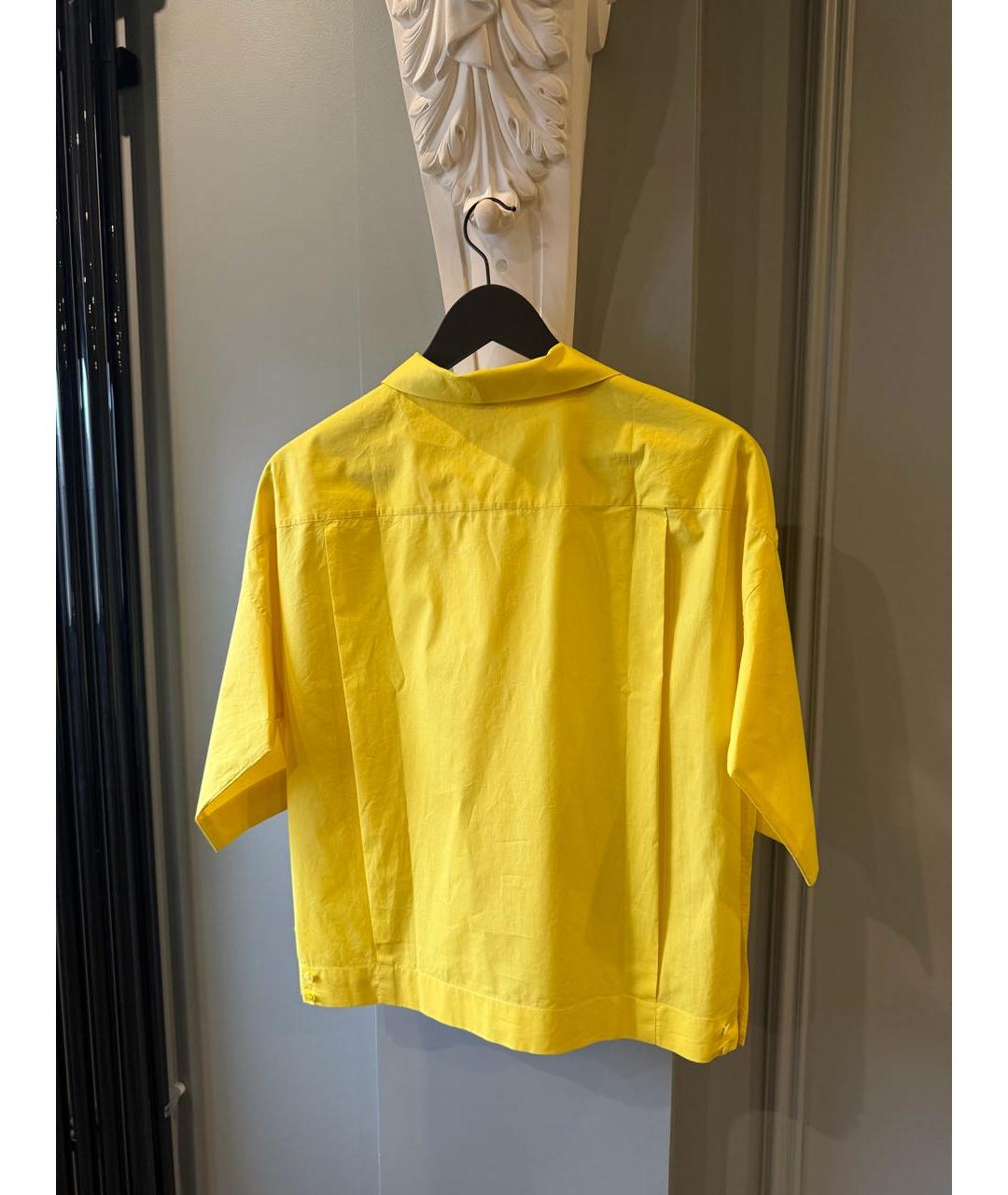 HERMES Желтая хлопковая рубашка, фото 2
