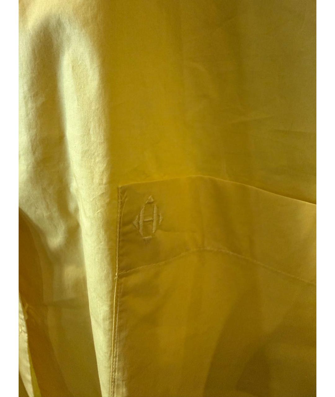 HERMES Желтая хлопковая рубашка, фото 3