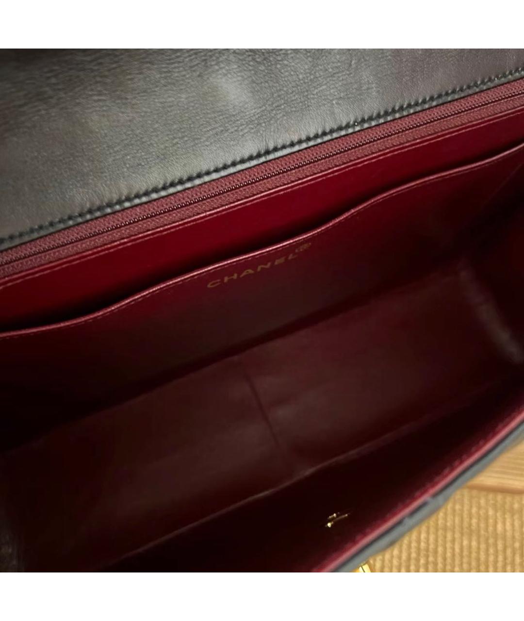 CHANEL Черная кожаная сумка через плечо, фото 8