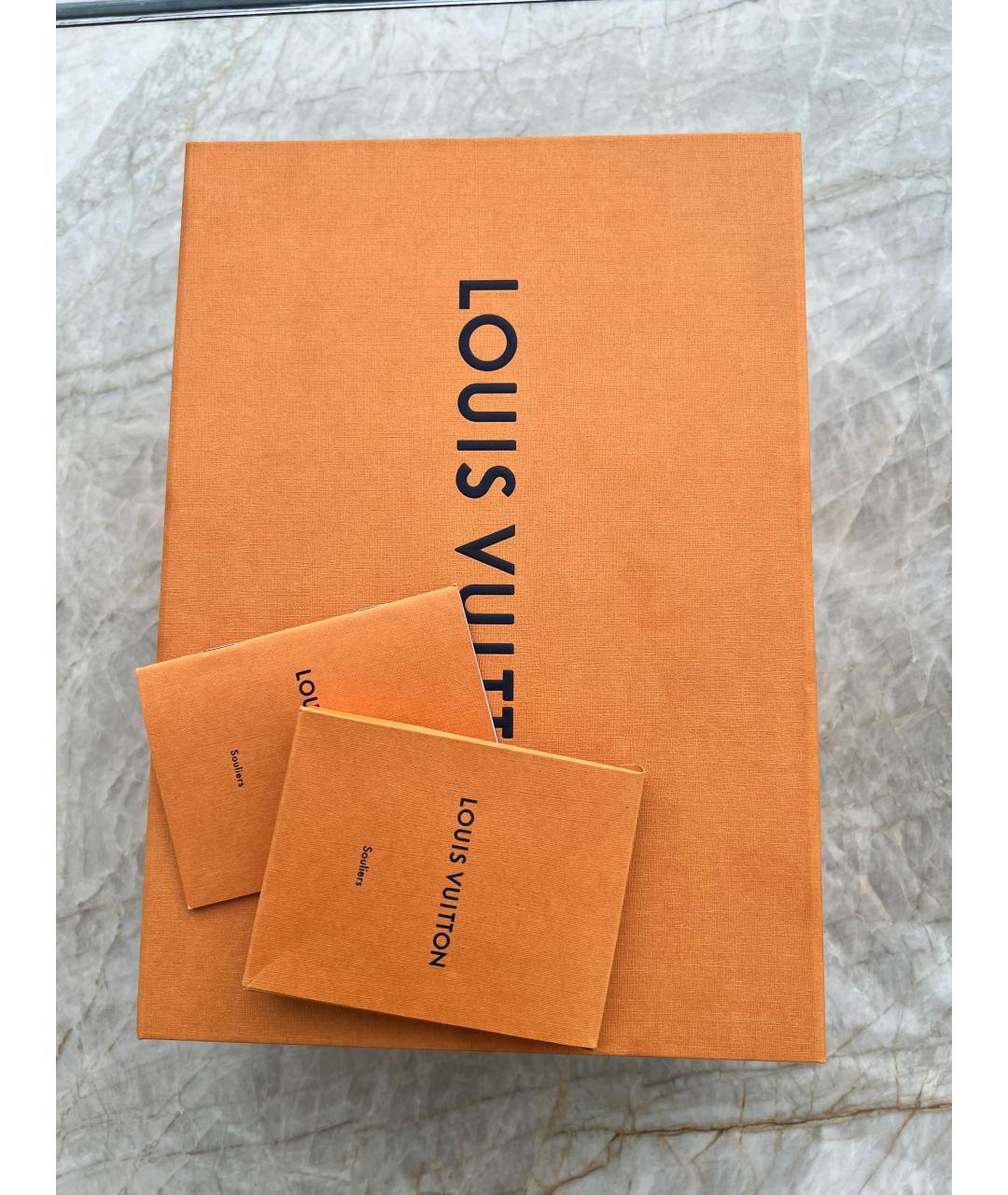 LOUIS VUITTON Хаки замшевые кроссовки, фото 6