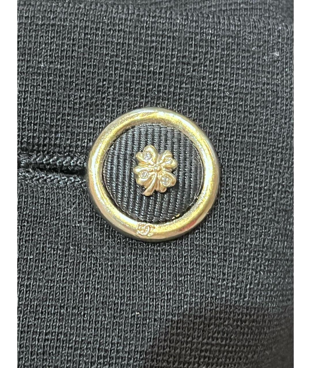 CHANEL Черные шерстяные брюки узкие, фото 3