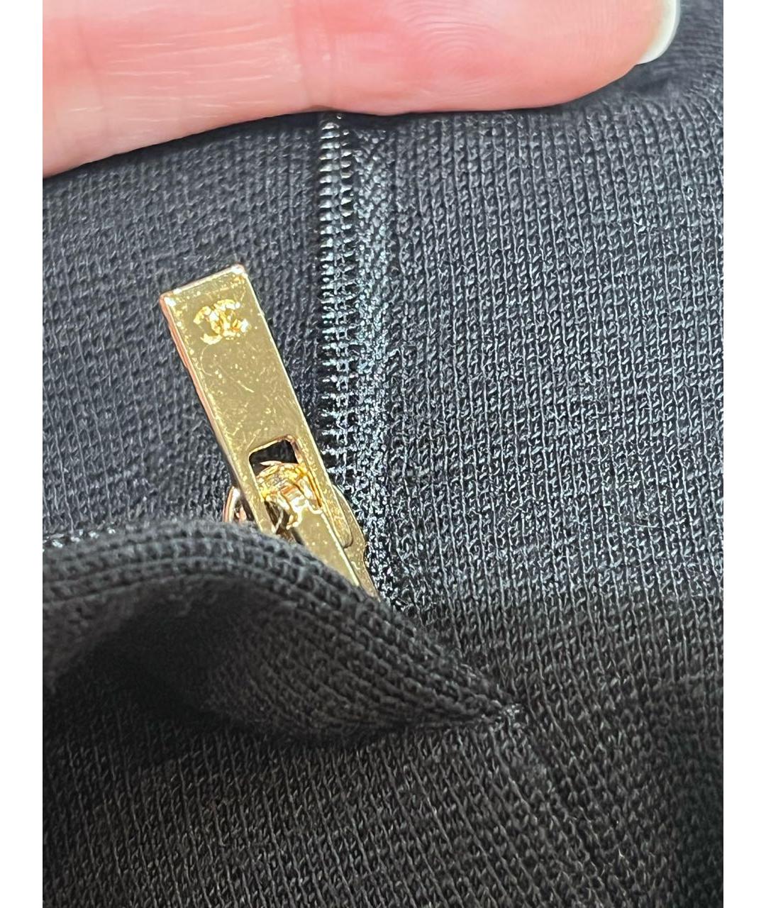 CHANEL Черные шерстяные брюки узкие, фото 2