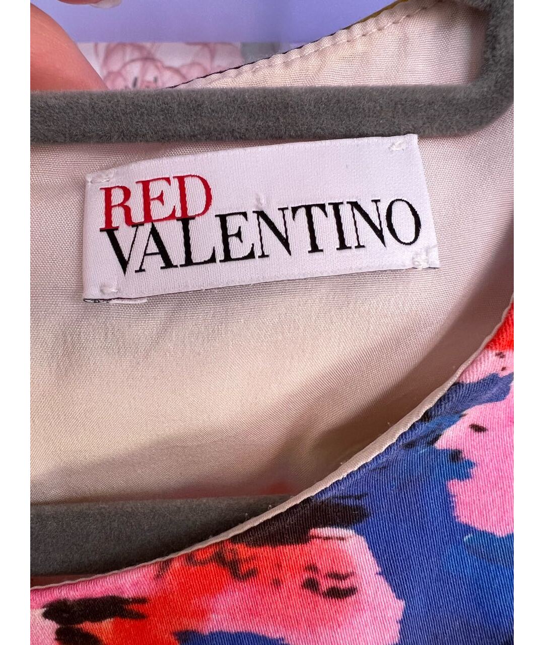 RED VALENTINO Мульти хлопковое коктейльное платье, фото 4