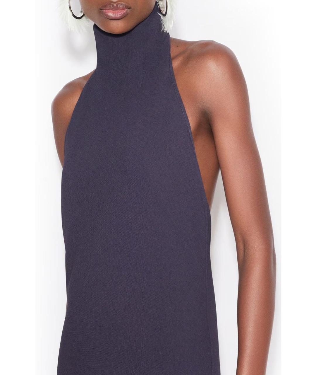 ALAIA Фиолетовое вискозное вечернее платье, фото 8