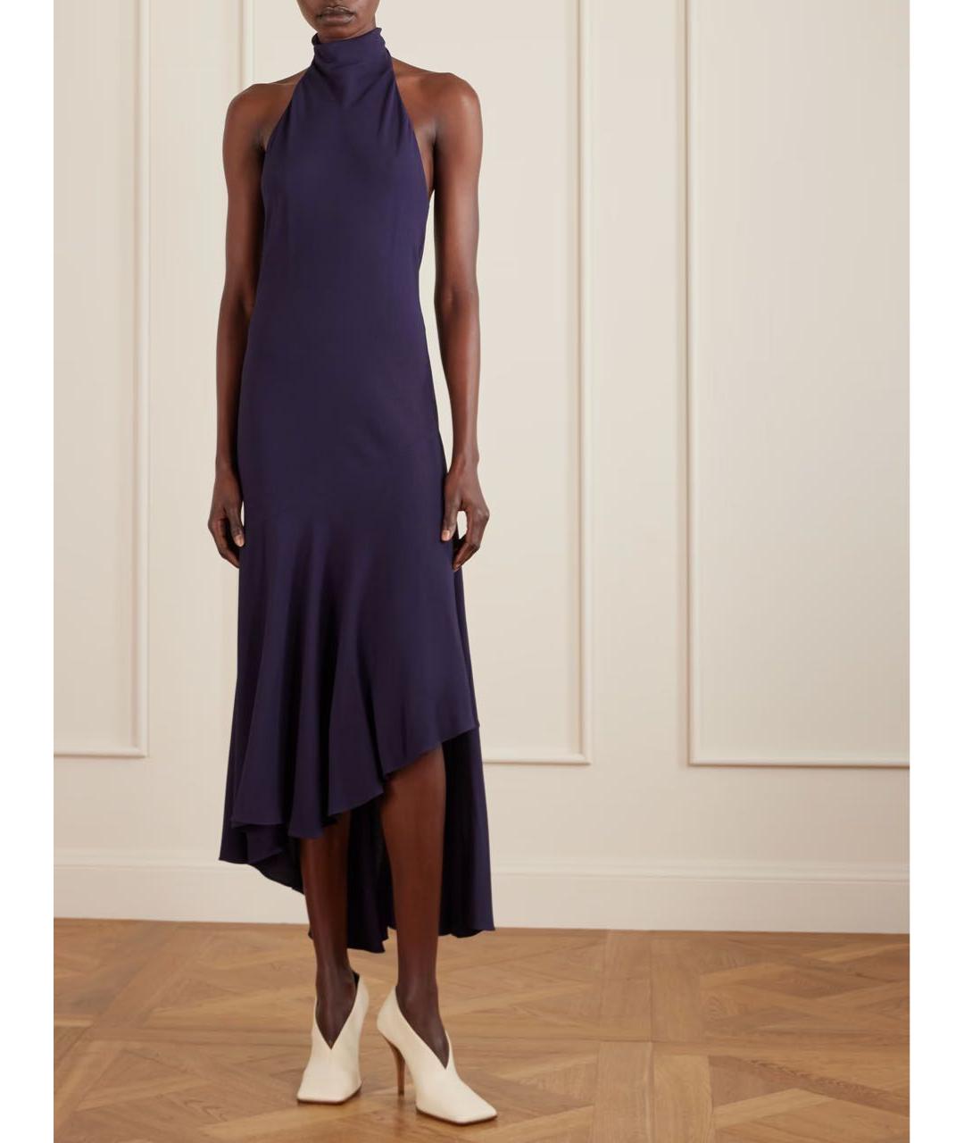 ALAIA Фиолетовое вискозное вечернее платье, фото 3