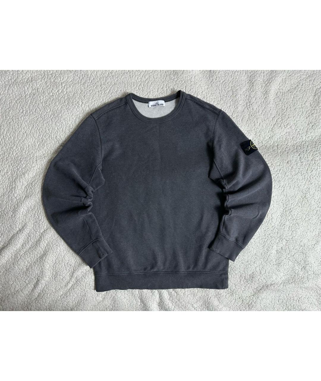 STONE ISLAND Серый хлопковый джемпер / свитер, фото 7
