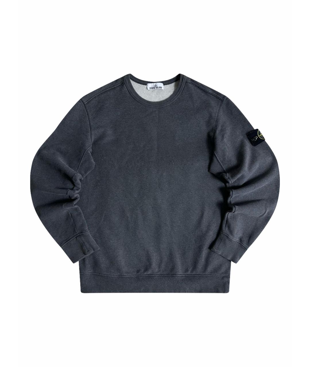 STONE ISLAND Серый хлопковый джемпер / свитер, фото 1