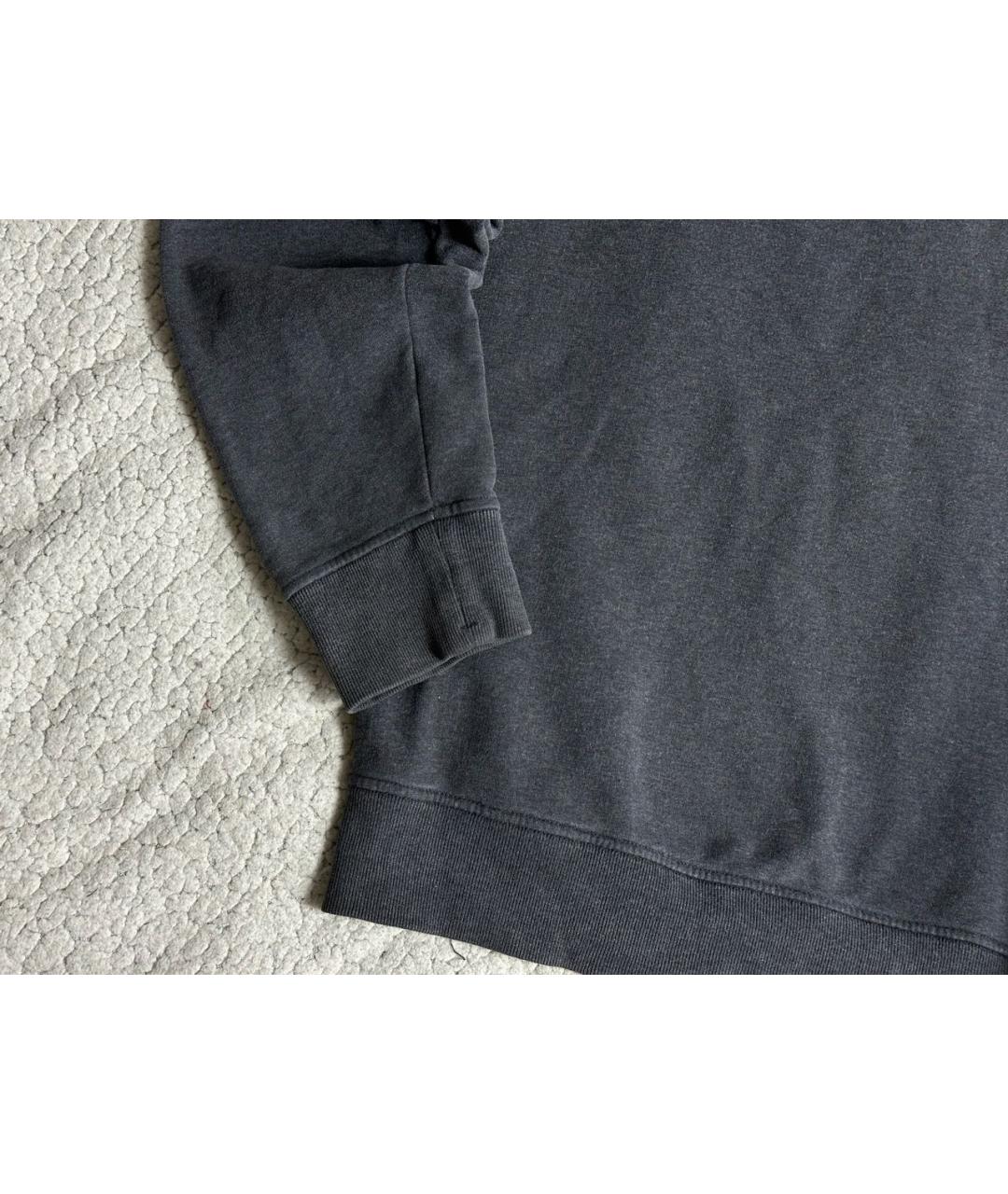 STONE ISLAND Серый хлопковый джемпер / свитер, фото 5