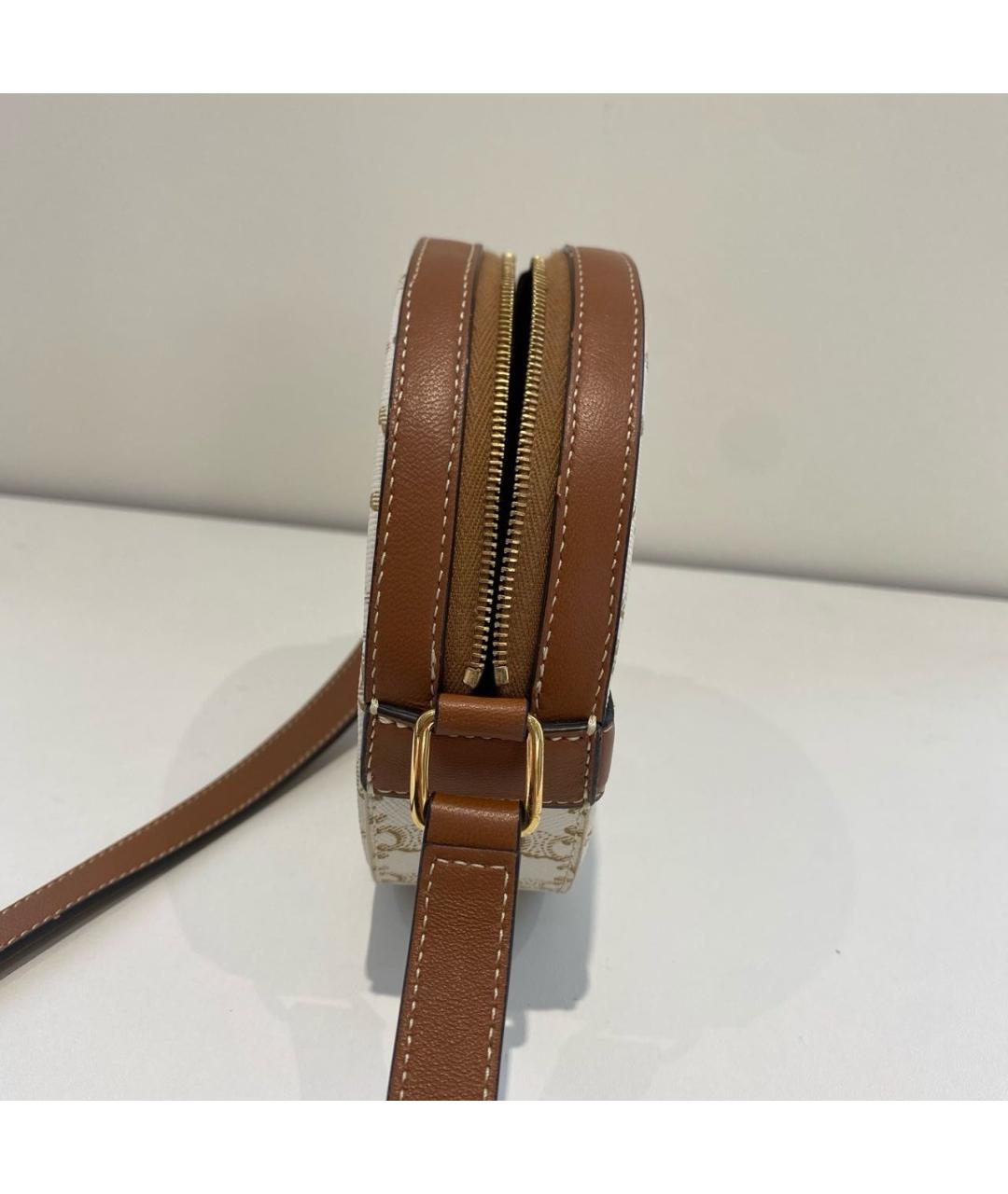 CELINE Бежевая сумка через плечо, фото 3