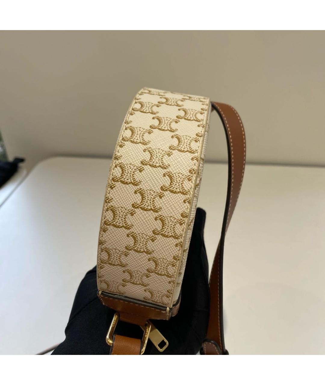 CELINE Бежевая сумка через плечо, фото 5