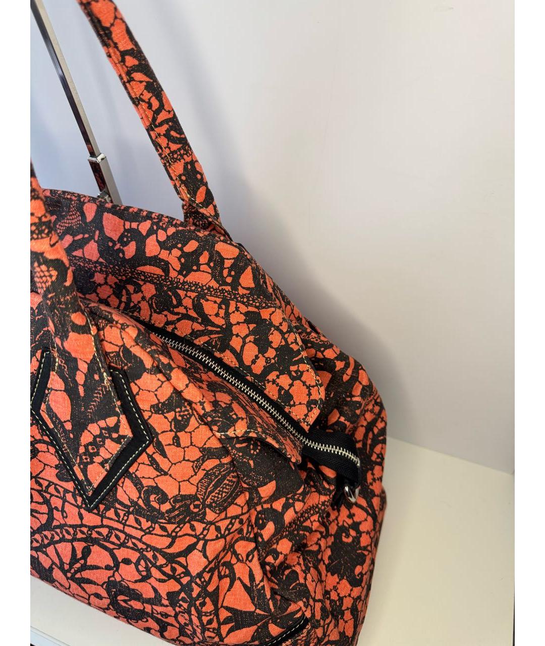 VIVIENNE WESTWOOD Оранжевая сумка с короткими ручками, фото 6