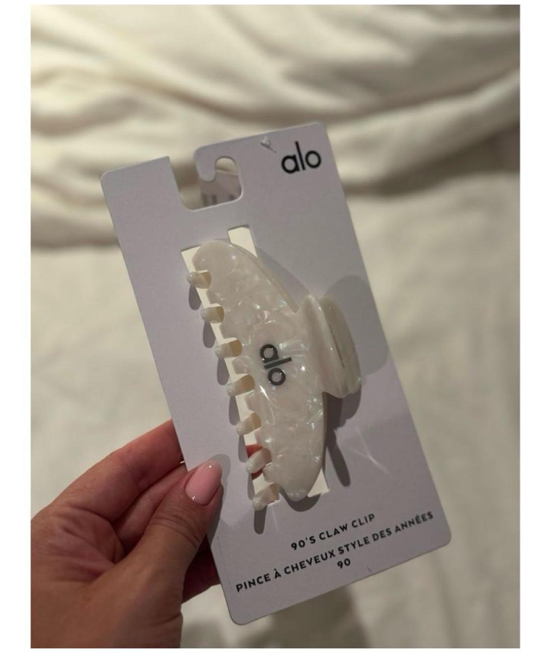 ALO YOGA Белая заколка, фото 3