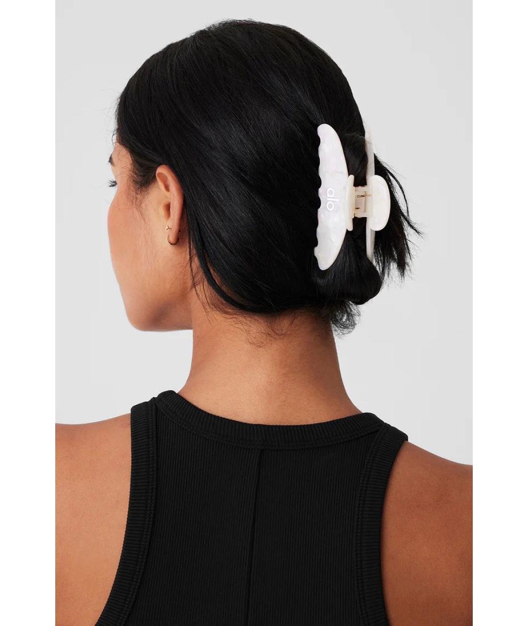 ALO YOGA Белая заколка, фото 4