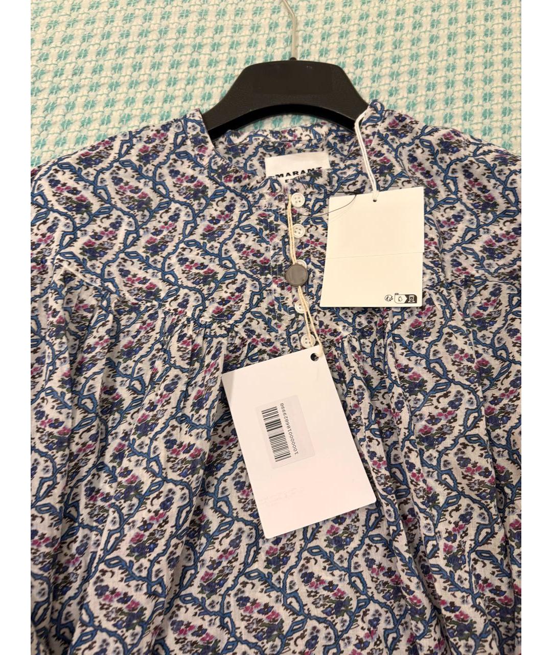 ISABEL MARANT ETOILE Мульти хлопковое повседневное платье, фото 3