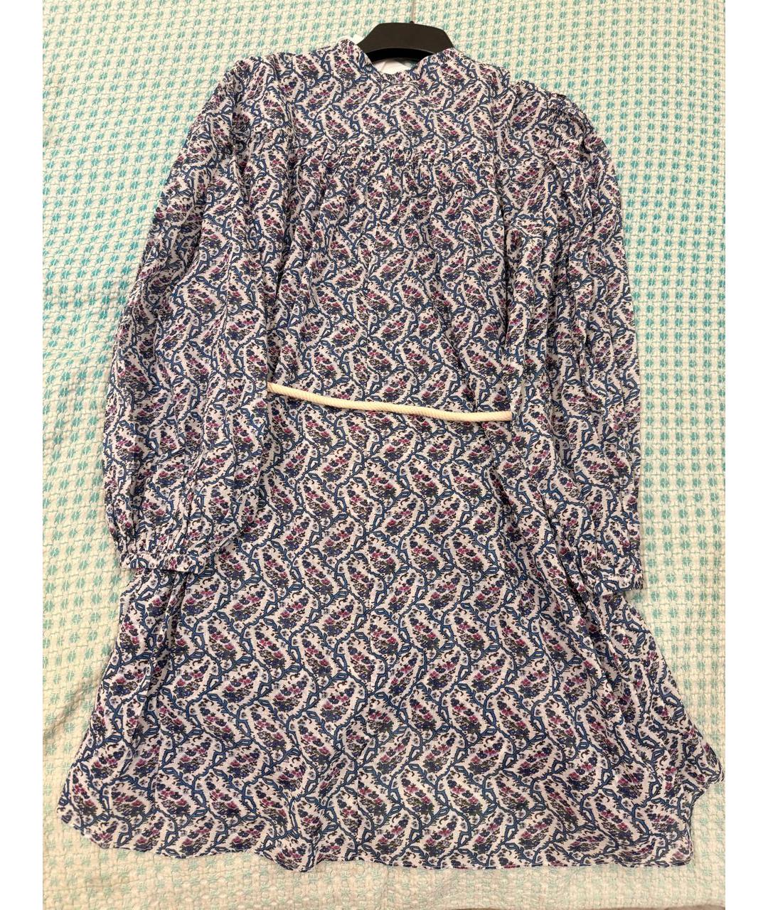ISABEL MARANT ETOILE Мульти хлопковое повседневное платье, фото 6