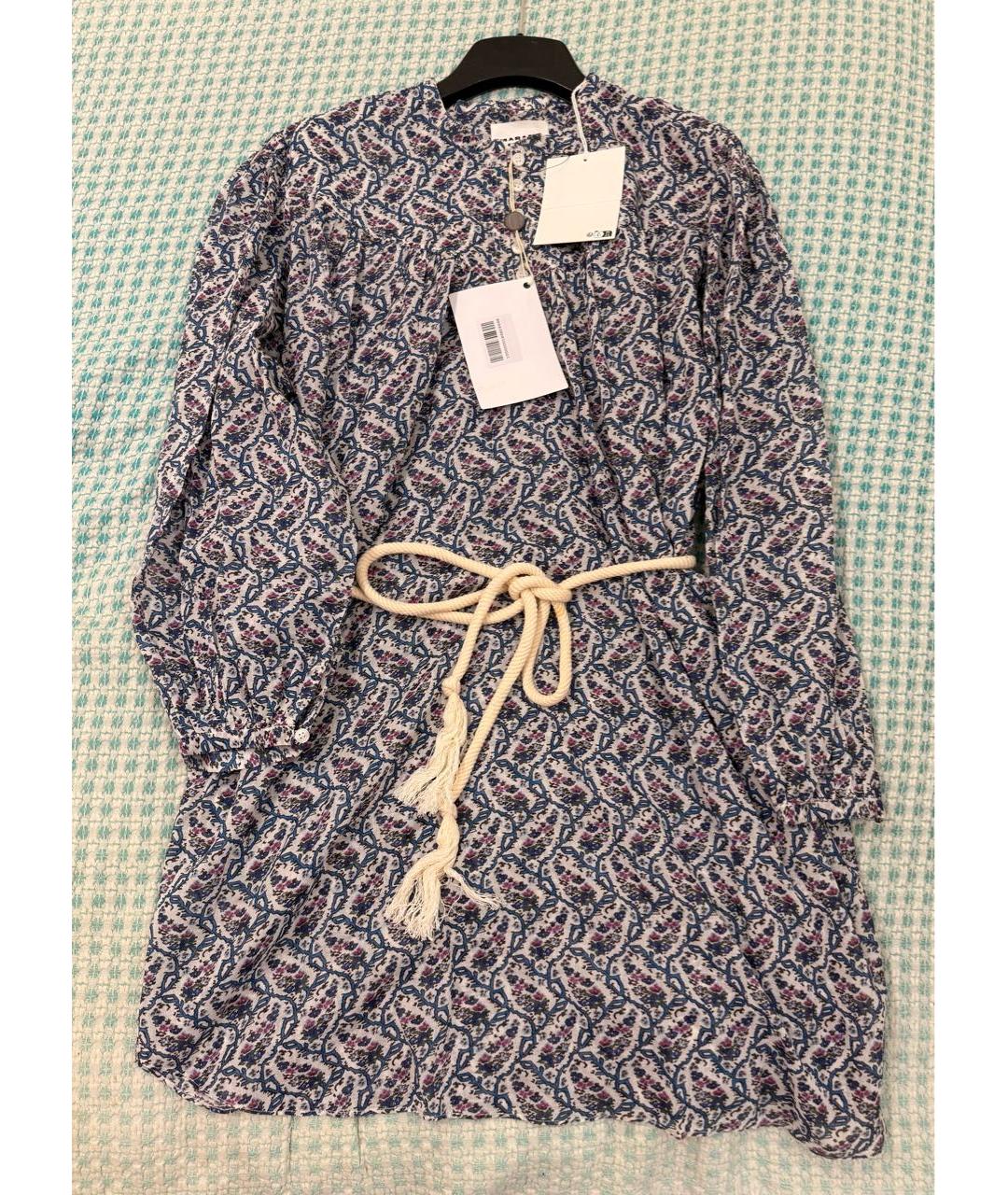 ISABEL MARANT ETOILE Мульти хлопковое повседневное платье, фото 2