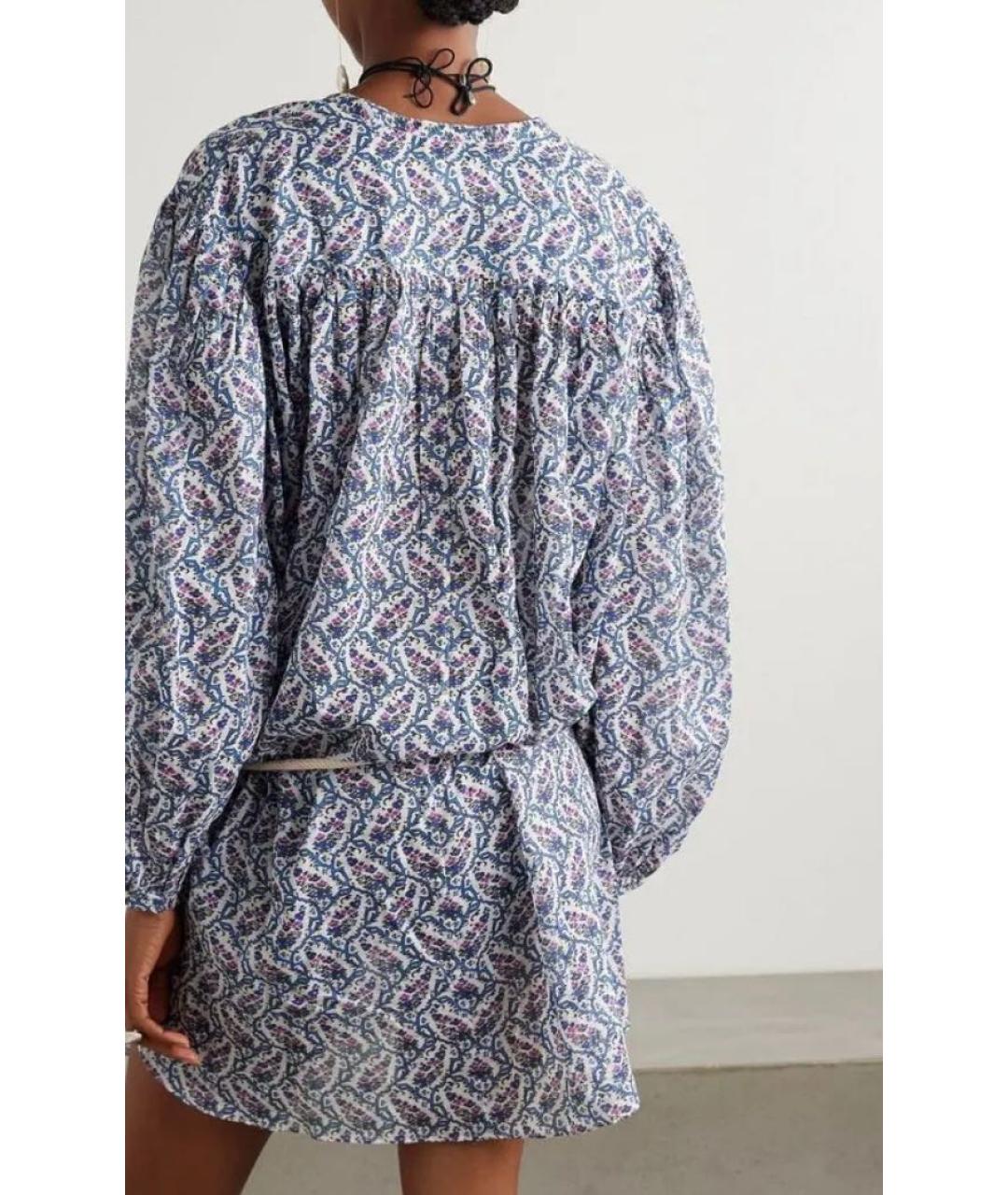 ISABEL MARANT ETOILE Мульти хлопковое повседневное платье, фото 8