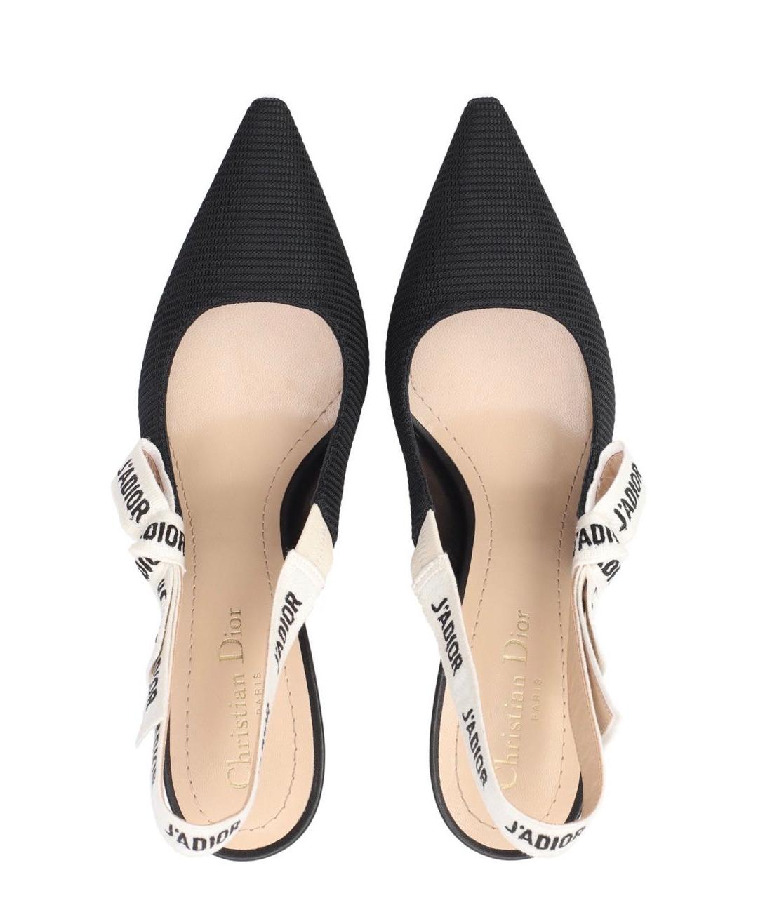 CHRISTIAN DIOR Черные текстильные туфли, фото 6