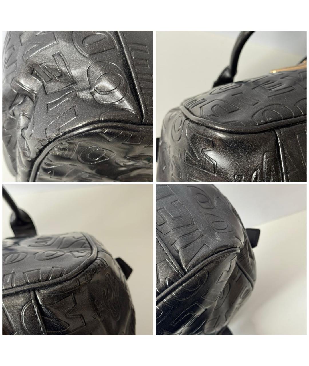 VIVIENNE WESTWOOD Черная кожаная сумка с короткими ручками, фото 6