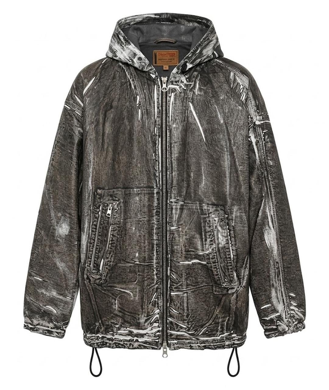 DIESEL Коричневая полиэстеровая куртка, фото 1